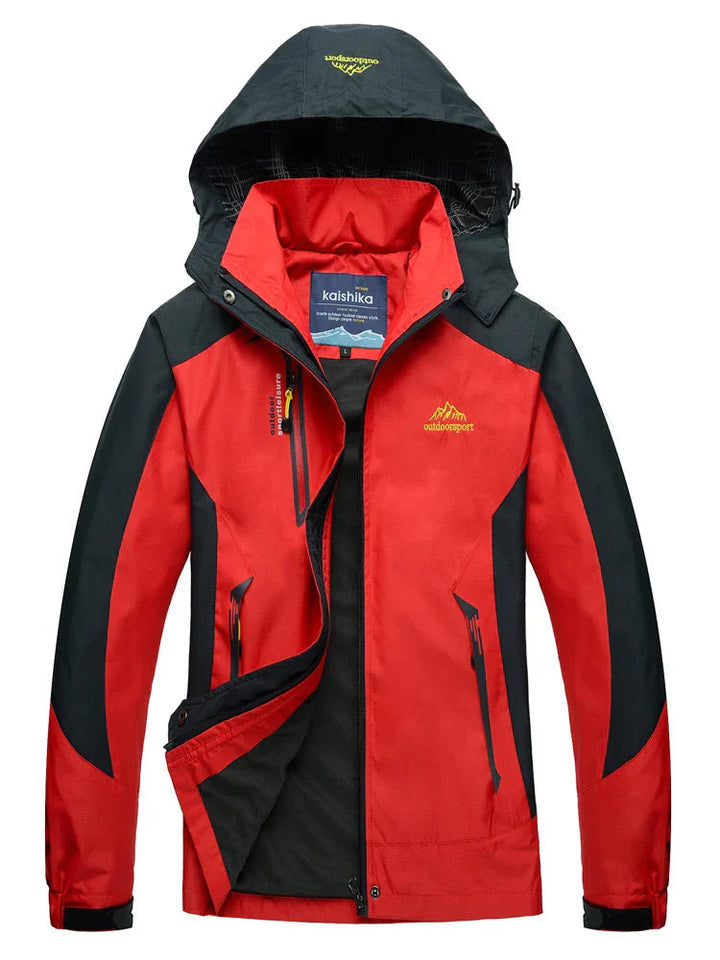 Sportief herenjack met capuchon en volledige rits aan de voorkant voor herfst en winter