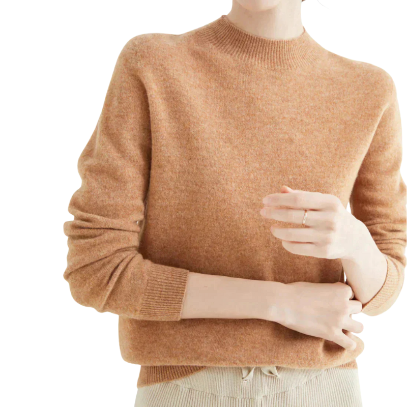 Trui met lange mouwen en ronde hals