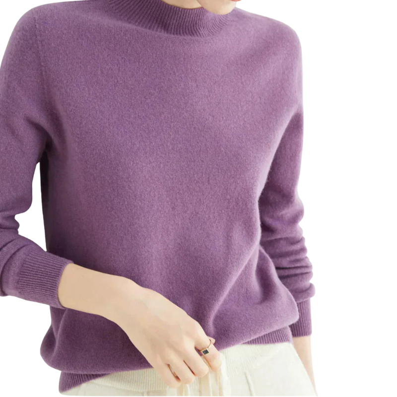 Trui met lange mouwen en ronde hals