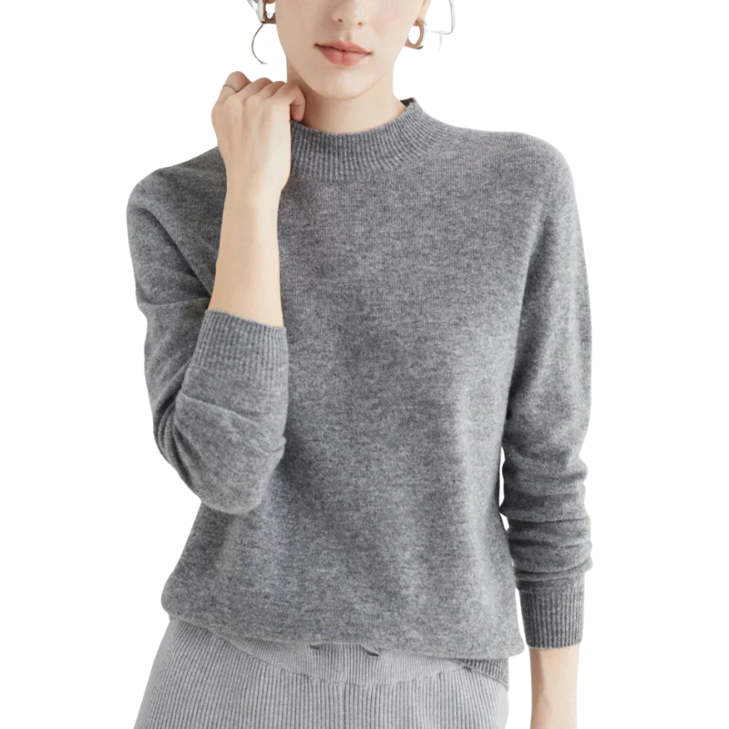 Trui met lange mouwen en ronde hals