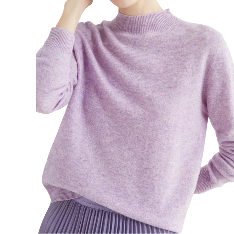 Trui met lange mouwen en ronde hals