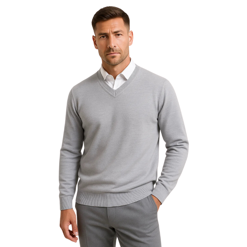 Trui met v-hals en gebreid ontwerp voor dagelijks gebruik