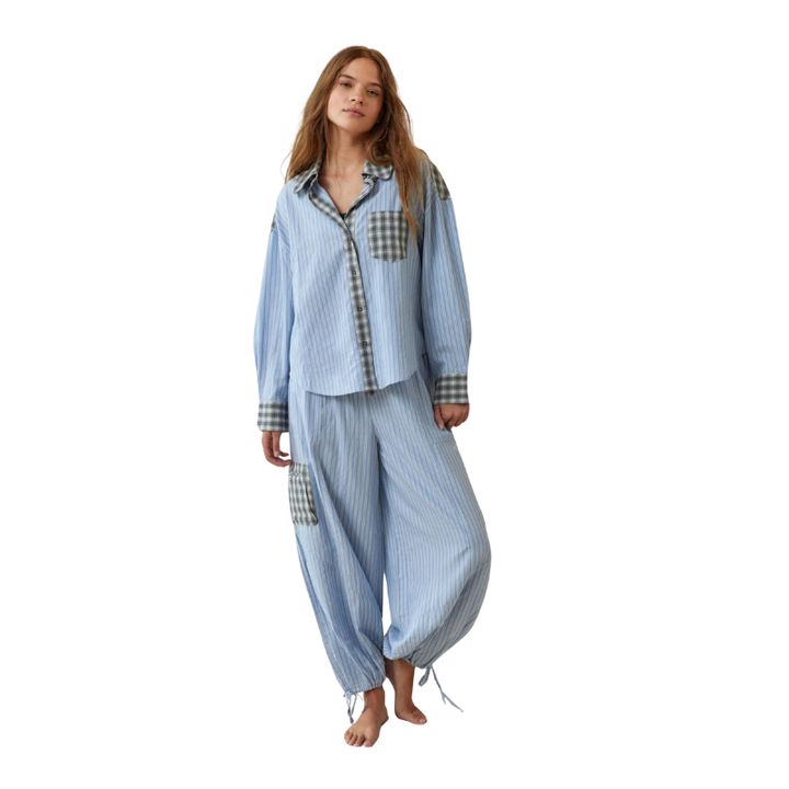 Tweedelige slaapset met lange mouwen