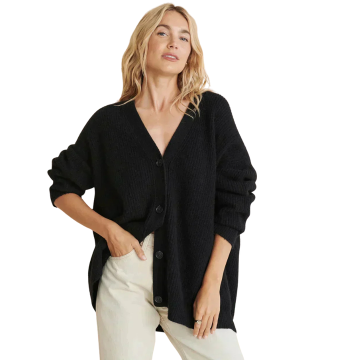 Vest met lange mouwen en open voorkant