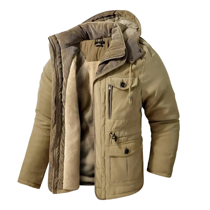 Waterdichte jas ontworpen voor koud weer