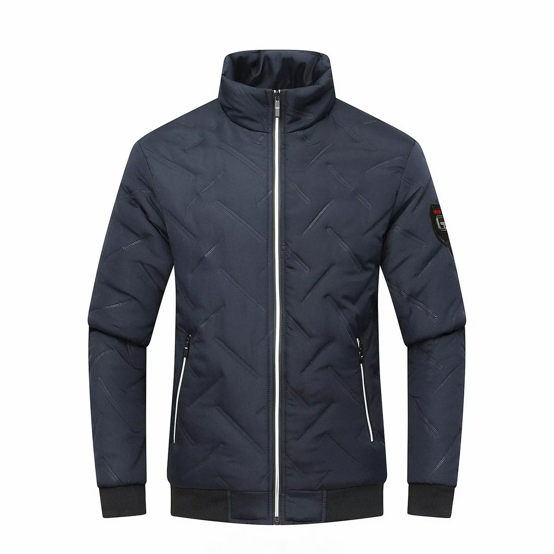 Gewatteerd winterbomberjack met lange mouwen voor heren