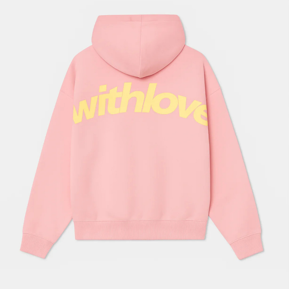 Oversized Love-jas met capuchon voor dames voor de winter