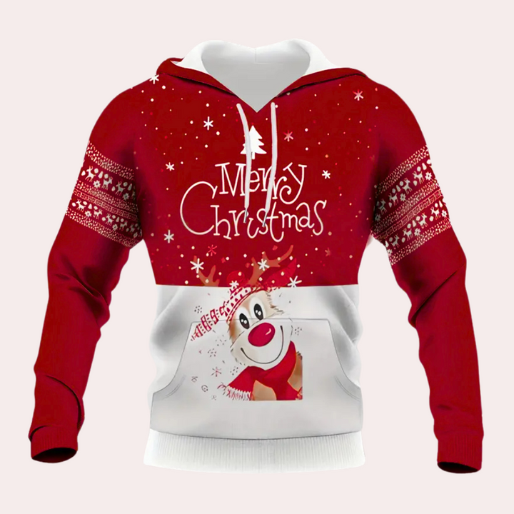 TOBIE - Modieuze Kerstmis Hoodie voor Heren