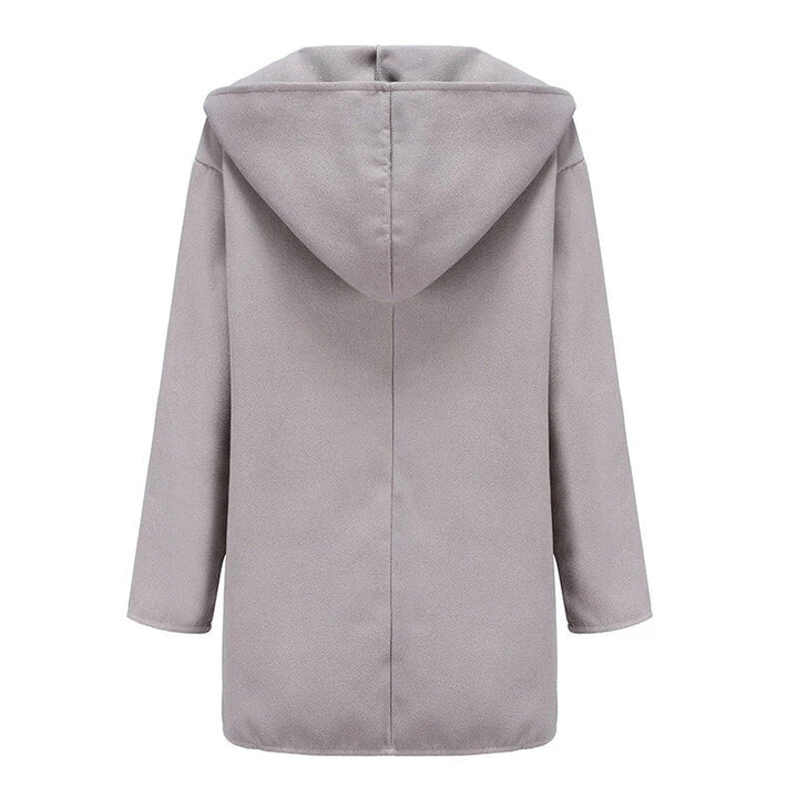 Lange dames trenchcoat met dubbele rij knopen voor herfst en winter