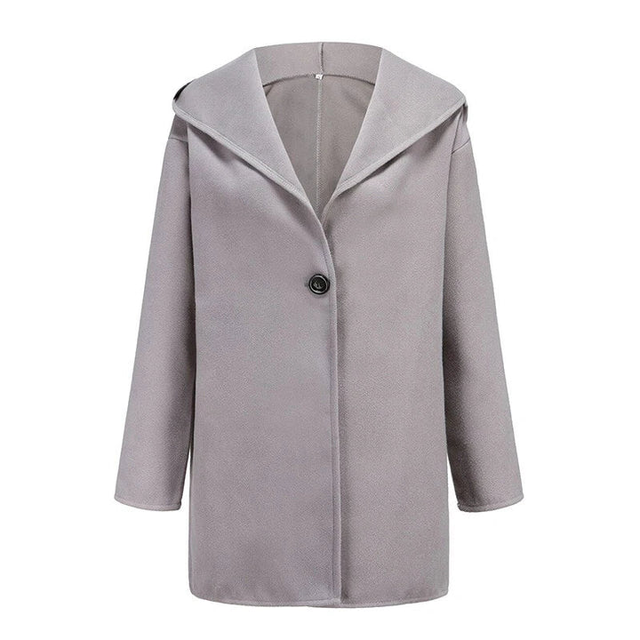 Lange dames trenchcoat met dubbele rij knopen voor herfst en winter