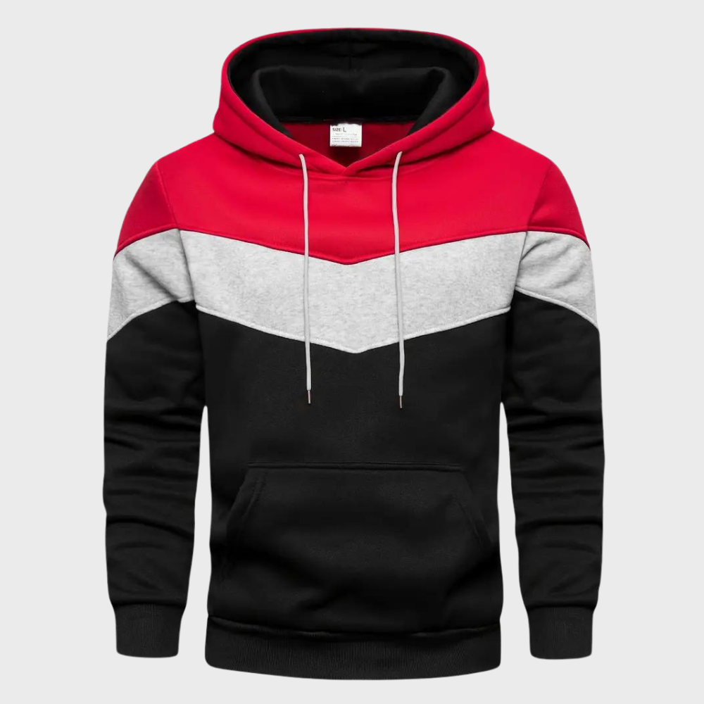 Casual herencapuchon met trekkoord